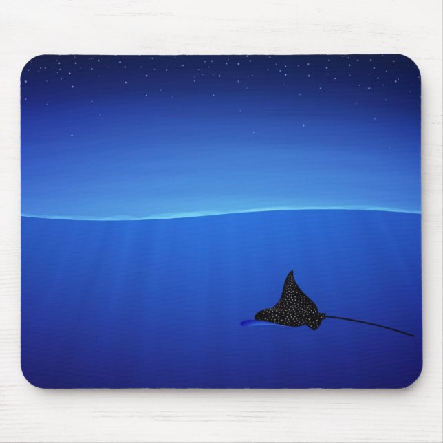 Spotted eagle ray, Aetobatus narinari Mouse Pad (Front)