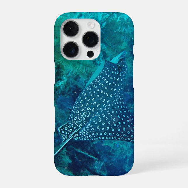 Spotted Eagle Ray Iphone Case (Back)