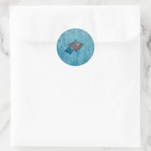 Spotted Eagle Stingray - Ocean Classic Round Sticker