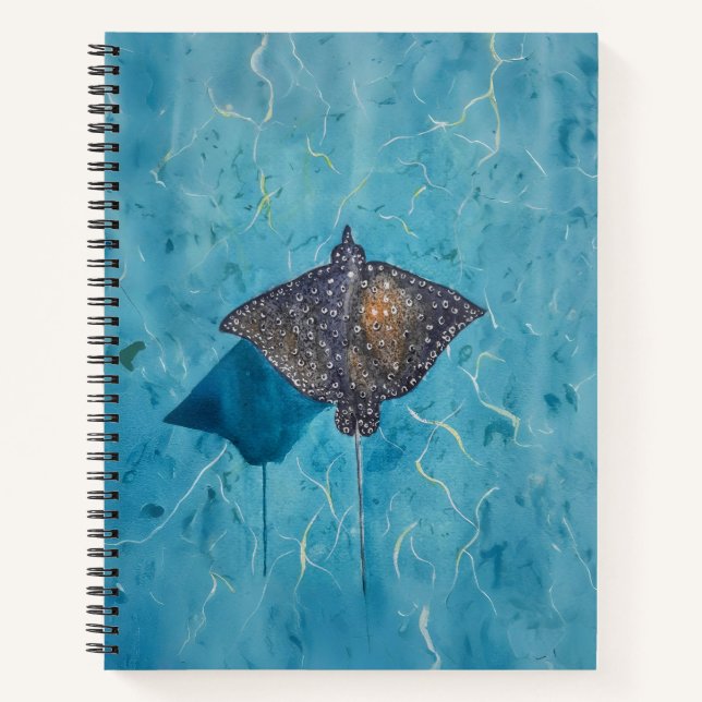 Spotted Eagle Stingray - Ocean Notebook (Front)