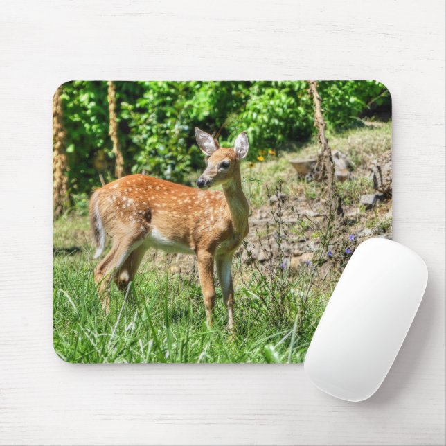 Spotted Fawn Mouse Pad (With Mouse)
