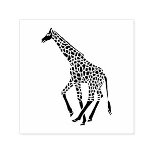 Spotted Giraffe Silhouette Image Only No Text Self-inking Stamp