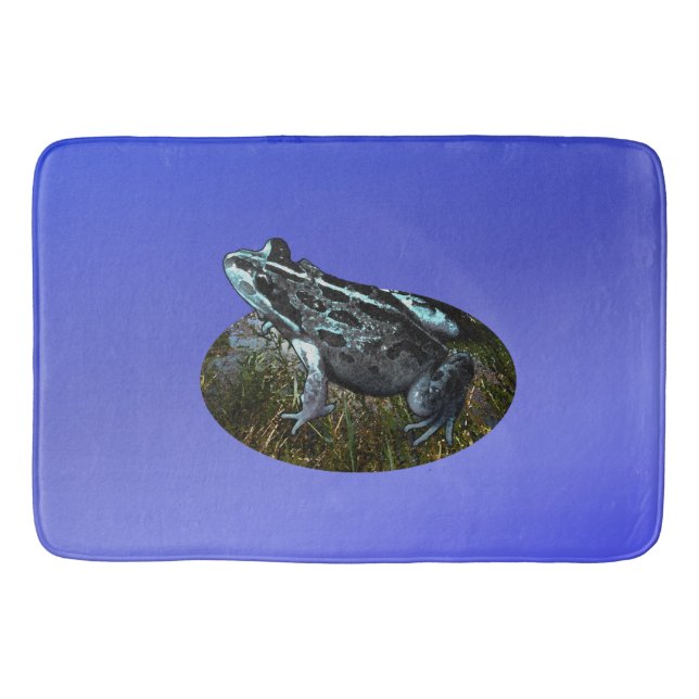 Spotted Grass Frog, Memory Foam Bathmat (Front)