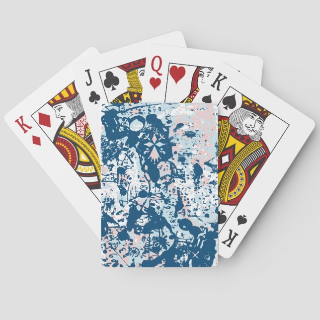 Spotted hermine playing cards (Back)