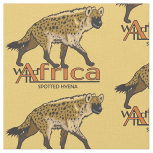 Spotted hyena fabric