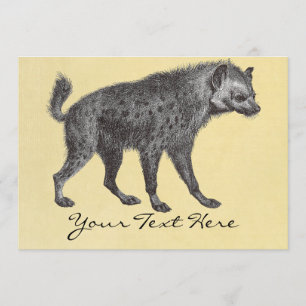 Spotted Hyena Invitation