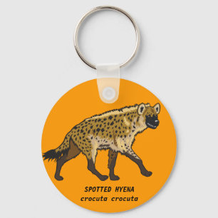 spotted hyena key ring