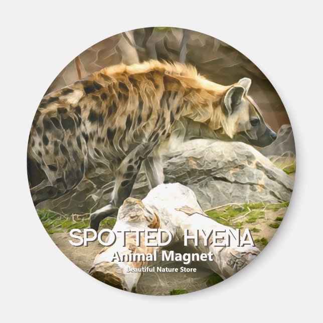 Spotted Hyena Magnet (Front)