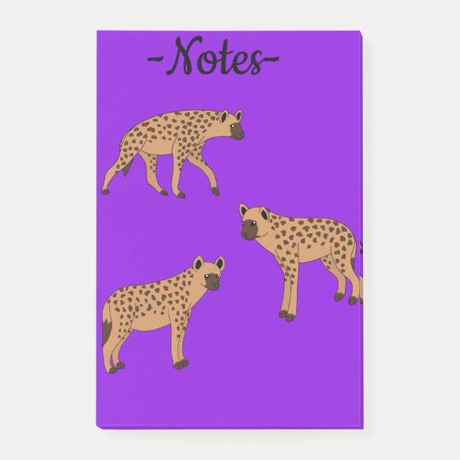 Spotted Hyenas Post-it Notes (Front)