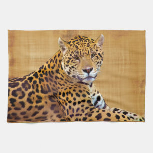Spotted Jaguar Big Cat-lover #Gift Tea Towel