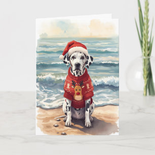 Spotted Joy & Sandy Paws – Dalmatian Christmas Card