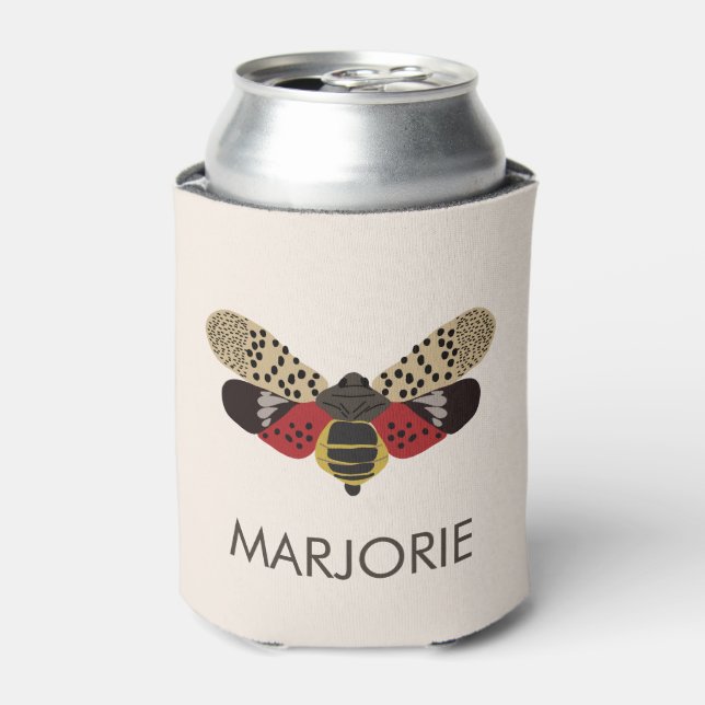 Spotted Lanternfly Bug Personalised Can Cooler (Can Front)