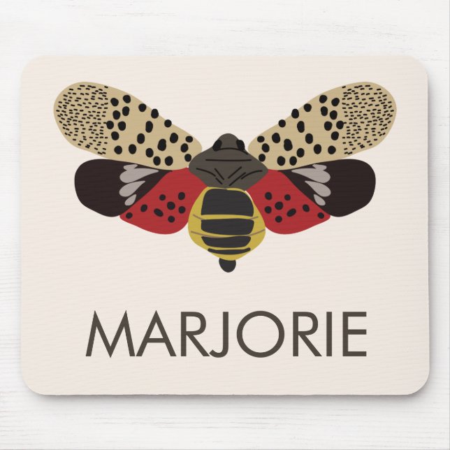 Spotted Lanternfly Bug Personalised Mouse Pad (Front)