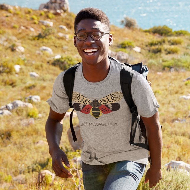 Spotted Lanternfly Bug Personalised Tri-Blend Shirt (Creator Uploaded)