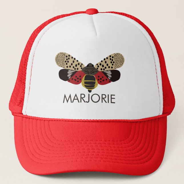 Spotted Lanternfly Bug Personalised Trucker Hat (Front)