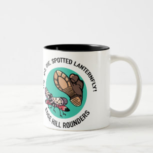 Spotted Lanternfly Two-Tone Coffee Mug