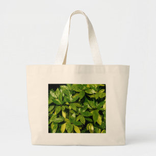 Spotted Laurel, Aucuba Japonica Large Tote Bag