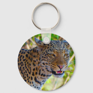 Spotted Leopard Key Ring
