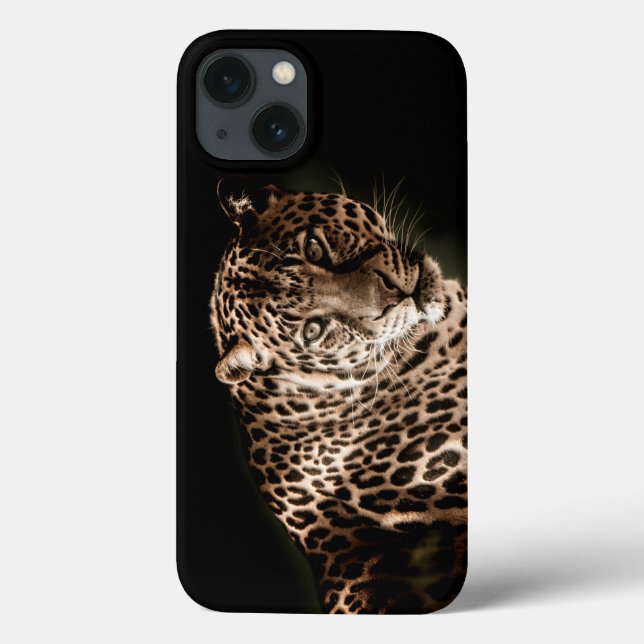 Spotted Leopard Starring Case-Mate iPhone Case (Back)