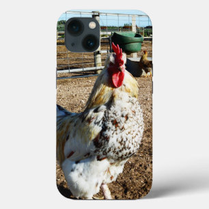 **"Spotted Majesty: The Speckled Farm Rooster"** iPhone 13 Case