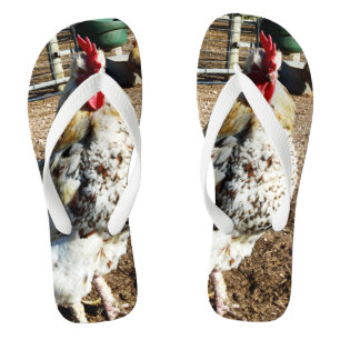 **"Spotted Majesty: The Speckled Farm Rooster"** Thongs