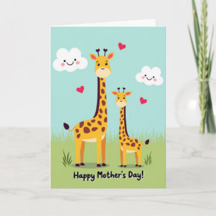 Spotted Mum And Baby Love Card