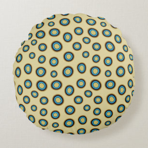 Spotted Octopus Pattern Round Throw Pillow