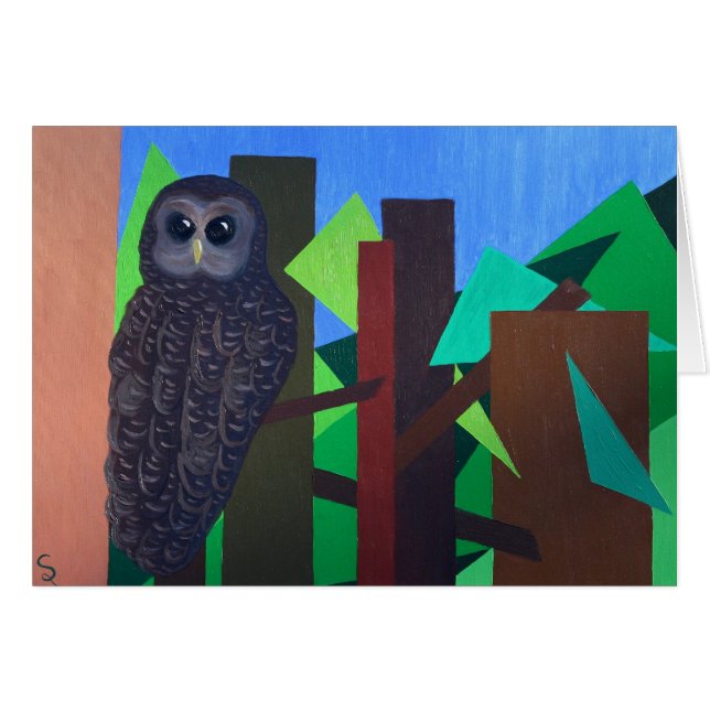 Spotted Owl Painting (Front Horizontal)