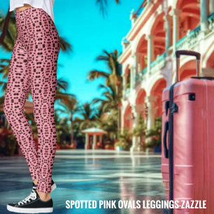 Spotted Pink Ovals Leggings