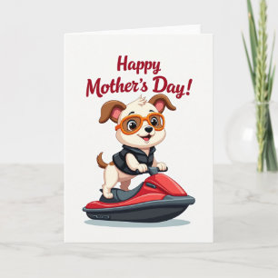 Spotted Puppy Mothers Day Card
