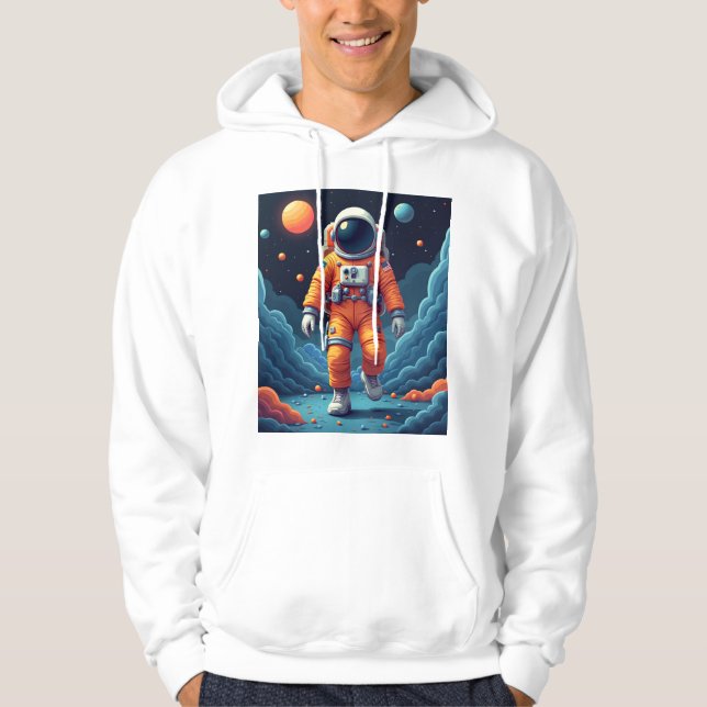 Spotted Spaceman Men's Sweatshirt (Front)