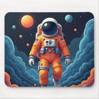 Spotted Spaceman Mouse Pad