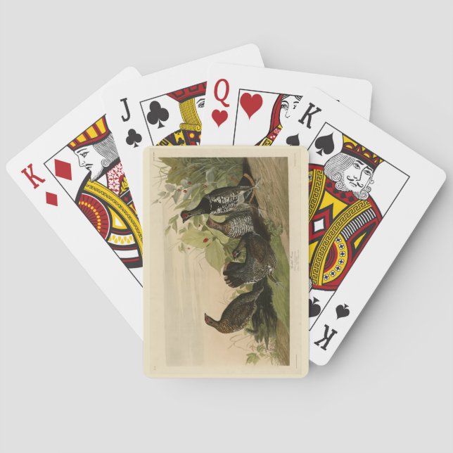Spotted (Spruce) Grouse Audubon's Birds of America Playing Cards (Back)