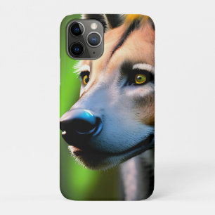 Spotted Stalking Hyena Watching His Prey, iPhone 11 Pro Case
