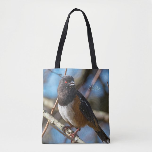 Spotted Towhee Tote Bag (Front)