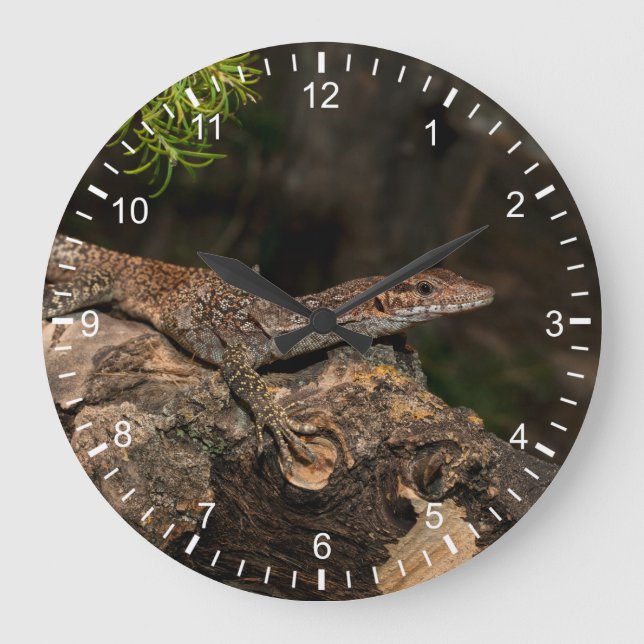 Spotted Tree Monitor Large Clock (Front)