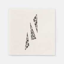 Spotted triangles paper napkins