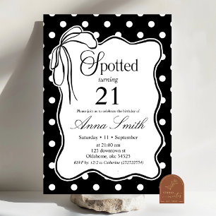 Spotted Turning Birthday Invitation