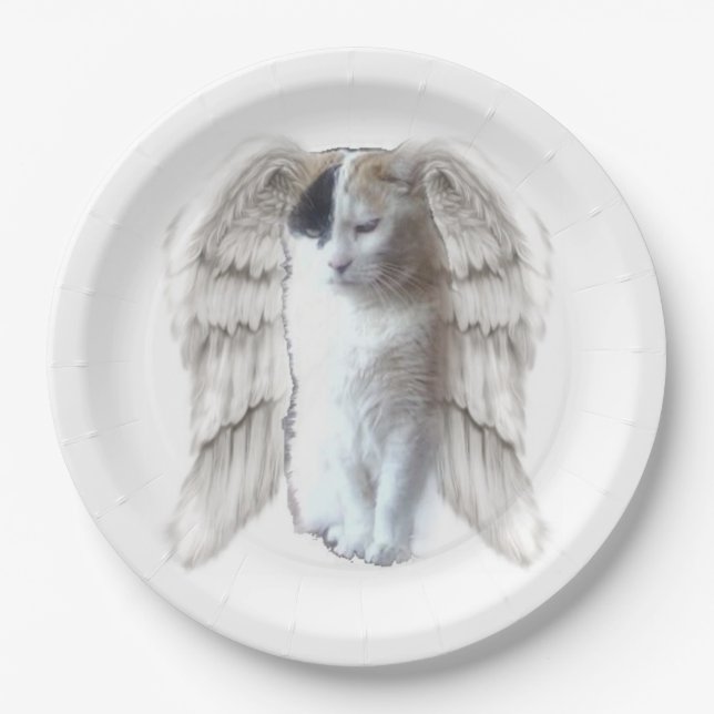Spotty Angel Large Paper Plate (Front)