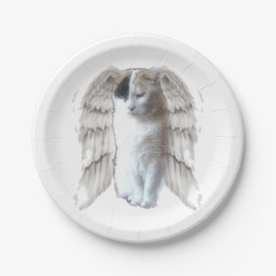 Spotty Angel Small Round Paper Plate