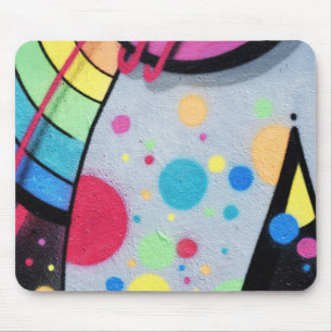 spotty graffiti mouse pad