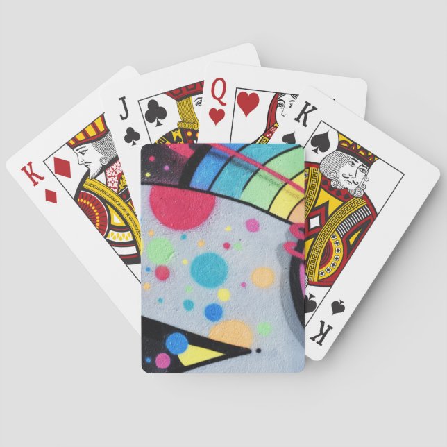 spotty graffiti playing cards (Back)