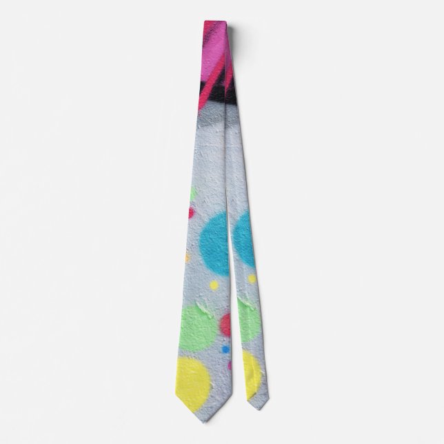 spotty graffiti tie (Front)
