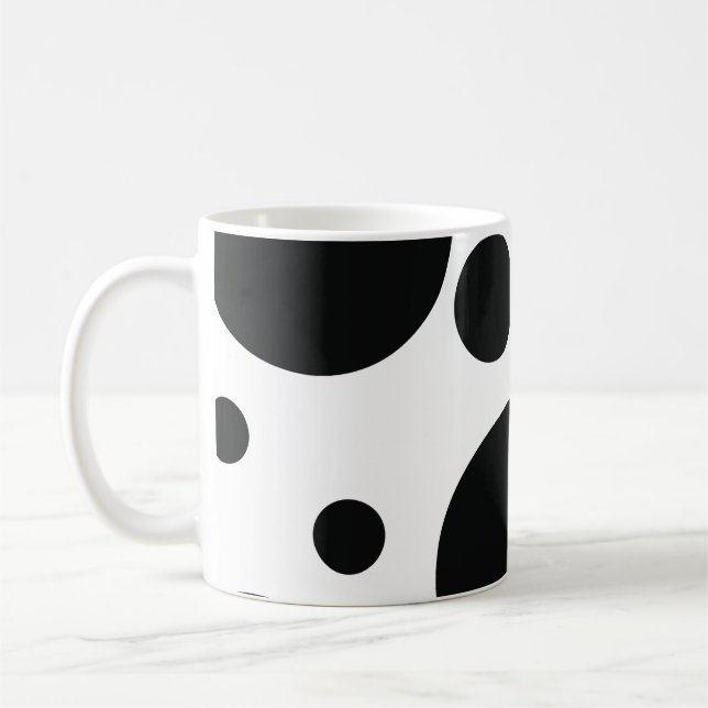 Spotty pattern coffee mug (Left)