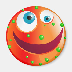 Spotty Red Smilie Magnet