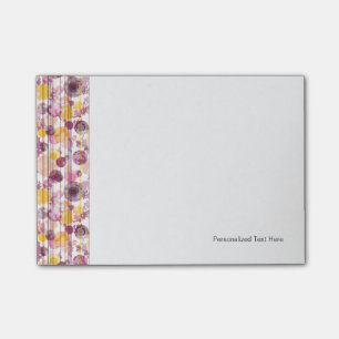 Spotty Striped White Pattern Post-it Notes