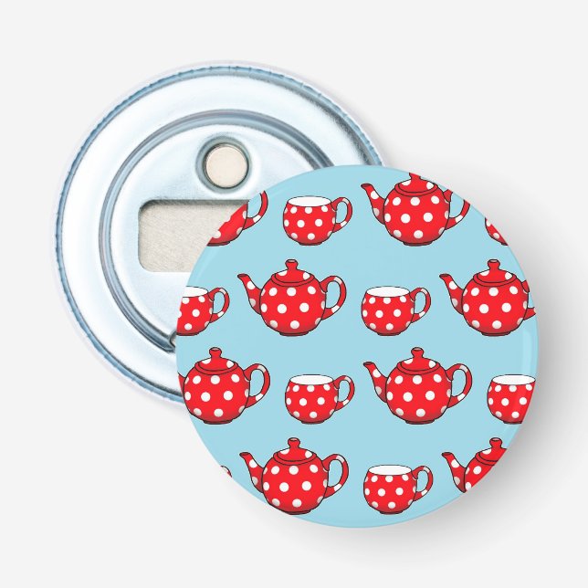 Spotty Teapot Bottle Opener (Front)