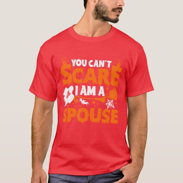 Spouse Halloween Gift Halloween Day Family Party b T-Shirt (Front)