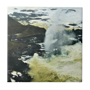 Spouting Horn, Cape Perpetua, Oregon Coast Ceramic Tile