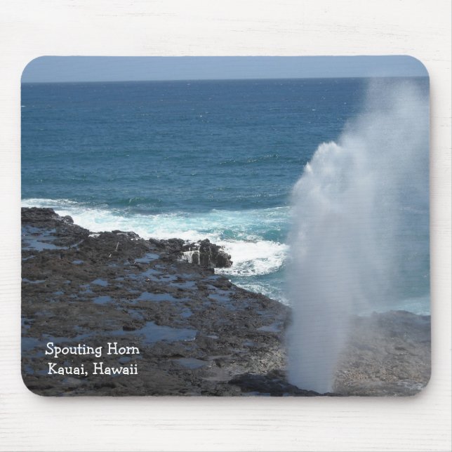 Spouting Horn in Kauai, Hawaii Mouse Pad (Front)